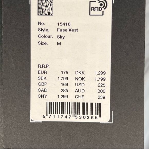 RAINS Sky blue Fuse Vest 🔥NWT🔥 Medium - Picture 9 of 11